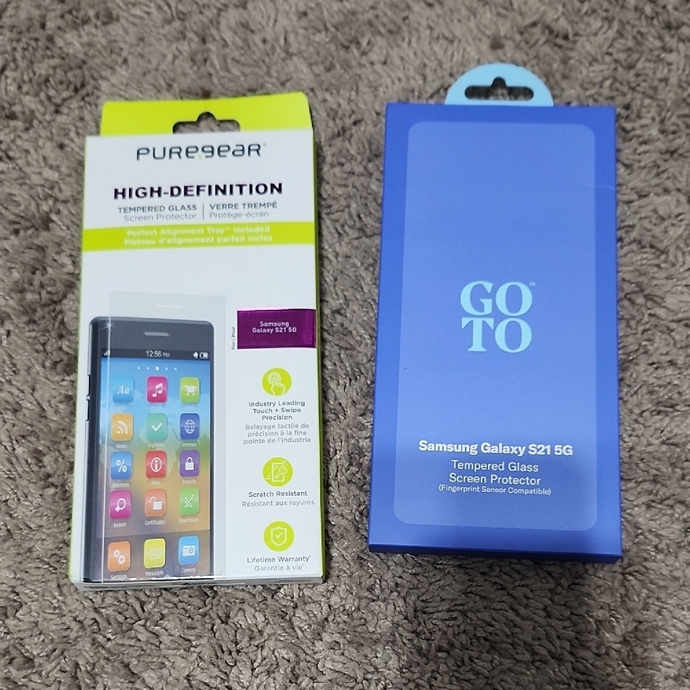 Tempered Glass Screen Protector for Samsung Galaxy S21 5G - Clear Qty 2